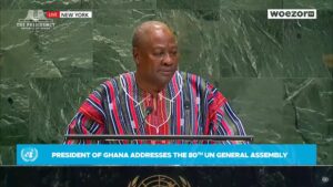 President John Mahama Speaks at the United Nations General Assembly
